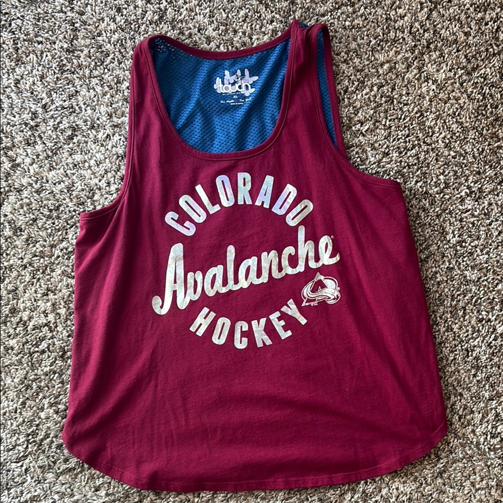 Burgundy Colorado Avalanche Hockey Tank